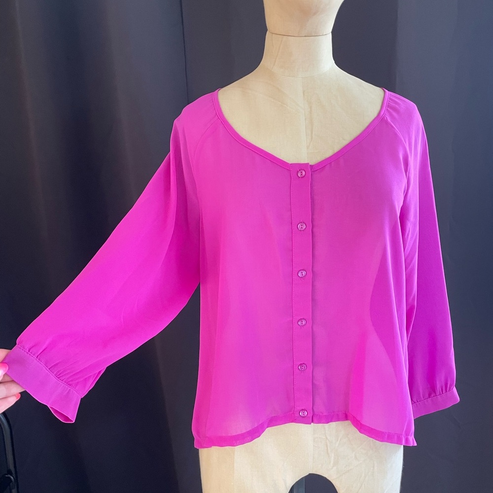 Magenta Blouse